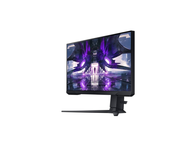 Samsung Odyssey G3 24'' Flat VA Gaming Monitor, 165Hz Refresh Rate, 1ms Response Time, AMD FreeSync, Height Adjustable Stand, 16:9 Aspect Ratio, 72% Color Gamut, DP, HDMI, Black | LS24AG320NMXUE