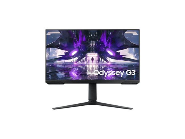 Samsung Odyssey G3 24'' Flat VA Gaming Monitor, 165Hz Refresh Rate, 1ms Response Time, AMD FreeSync, Height Adjustable Stand, 16:9 Aspect Ratio, 72% Color Gamut, DP, HDMI, Black | LS24AG320NMXUE