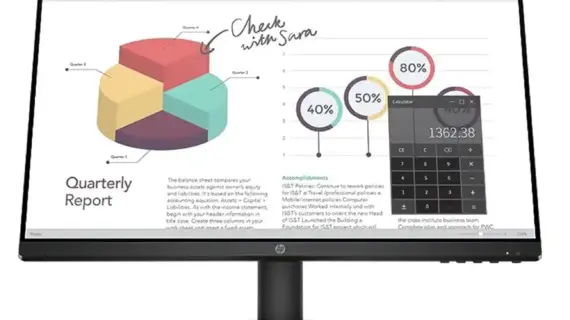 HP P24V-G4 IPS Full HD (1920x1080) LED 23.8-inch Monitor- HDMI, VGA - Black