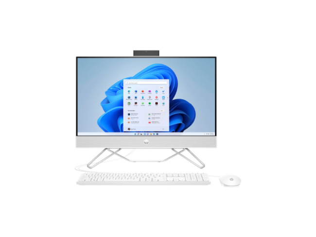 HP 24-cb1025nh  All-In-One  Intel® Core™ i5- 1235U 12th Gen Processor, 8GB Ram, 512GB SSD, 23.8'' Full HD, Win11 Pro, White Color, 6V339EA