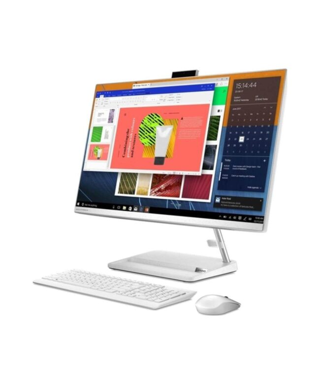 Lenovo IdeaCentre 3-27ITL6 All-in-One Computer Intel® Core™ i7-1165G7 11th Gen Processor, 16GB Ram, 1TB Hard Drive, 2GB MX450 Graphic, 27.0'' Full HD (1920 x 1080) IPS Screen, Win 11 Home, White Color, F0FW005AAX