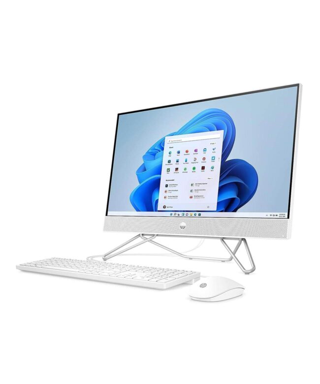 HP 24-cb1034nh All-In-One Touch, 2GB MX450 VGA, Intel® Core™ i7-1255U 12th Gen Processor, 8GB Ram, 512GB SSD, 23.8'' Full HD, Win11 Pro, White Color