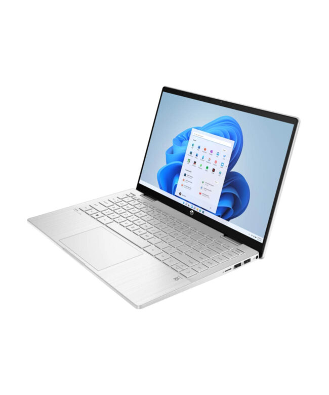 HP Pavilion 14t-ek000 Convertible X360 2-In-1 Intel® Core™ i7-1255U 12th Gen Processor, 16GB Ram, 1.0TB SSD, 14.0'' Full HD (1920x1080) Touch Screen, Active Pen, Finger Print, Silver Color, Windows 11 Home, 54B23AV