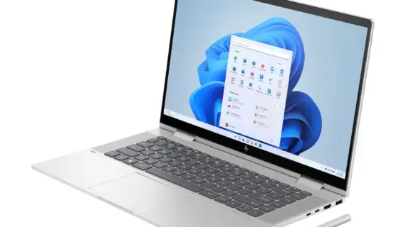 Hp Envy 15-es2003ca Convertible X360 Laptop Intel® Core™ i7-1260P 12th Gen Processor, 16GB Ram,1TB SSD, 15.6'' Full HD Touch Screen, Backlit Keyboard, Styles Pen & Sleeve, Fingerprint, Silver Color, Windows 11 Home,378Y4UA