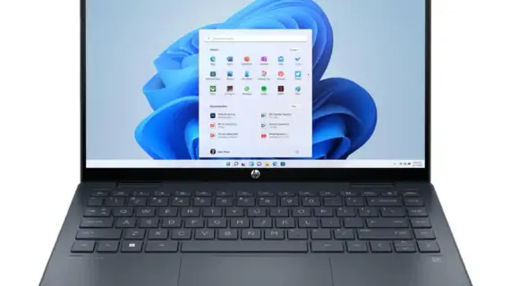HP Pavilion 14-EK0073 x360 Intel® Core™ i5-1235U Processor, 8GB DDR4, 256GB SSD, Intel® Iris® Xe Graphics, Convertible 2-in-1 - Space Blue - Windows 11 Home in S mode-7H713UA#ABA