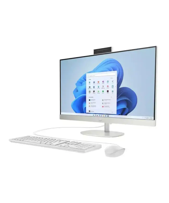 Hp 24-CR0040ny All-in-One Intel Core i7-1355u 13th Gen processor, 16GB Ram, 512GB SSD, 23.8” FHD (1920x1080) Touch Screen, Shell white, 8P9N1EA, Window 11 Pro