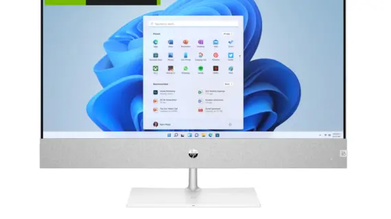 Hp Pavilion 27-ca2021ny All-in-One Intel Core i7-13700T 13th Gen processor,16GB Ram, 512GB SSD, RTX 3050 4GB, 27” QHD (2560x1440), Snowflake white, 8G4J0EA, Window 11 Pro