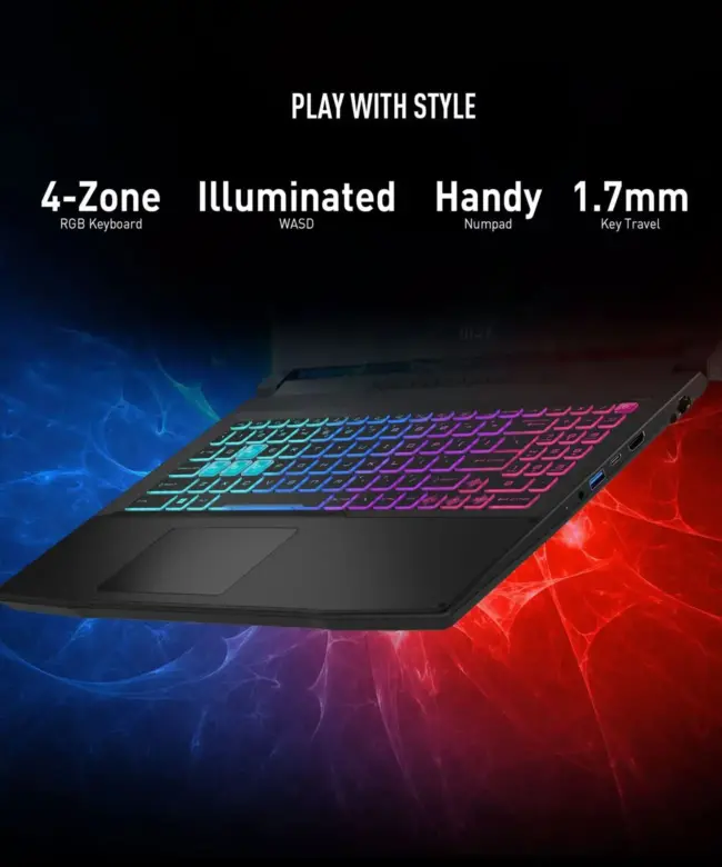 MSI Katana 15 B13VGK GAMING LAPTOP Intel® Core™ i7-13620H up to 4.9GHz Processor 16GB Ram 1TB SSD NVIDIA® GeForce RTX™ 4070 8GB GDDR6 Graphics 15.6" FHD 144Hz, IPS-Level Black Windows 11 Home