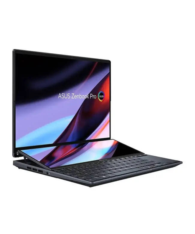 ASUS Zenbook Pro 14 Duo OLED UX8402VU-AS96T Intel Core™ i9-13900H 1TB SSD 32GB 14.5" (2880x1800) OLED TOUCHSCREEN + 12.7" (2880x864) Screen Pad Plus WIN11 NVIDIA® RTX 4050 6144MB TECH BLACK Backlit Keyboard Stylus