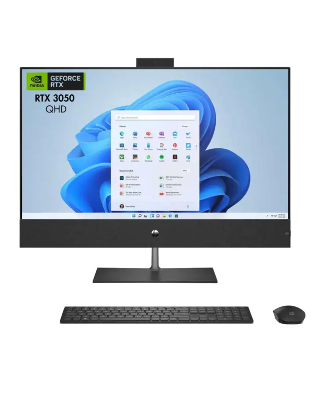 HP Pavilion 32-B1267C All-in-One Intel Core i7-13700T 13th Gen Processor, 32GB Ram DDR4, 1TB SSD Nvme, RTX™ 3050 4GB, 31.5" QHD (2560 x 1440) IPS Display, Black, Window 11 Home, 805G1AA